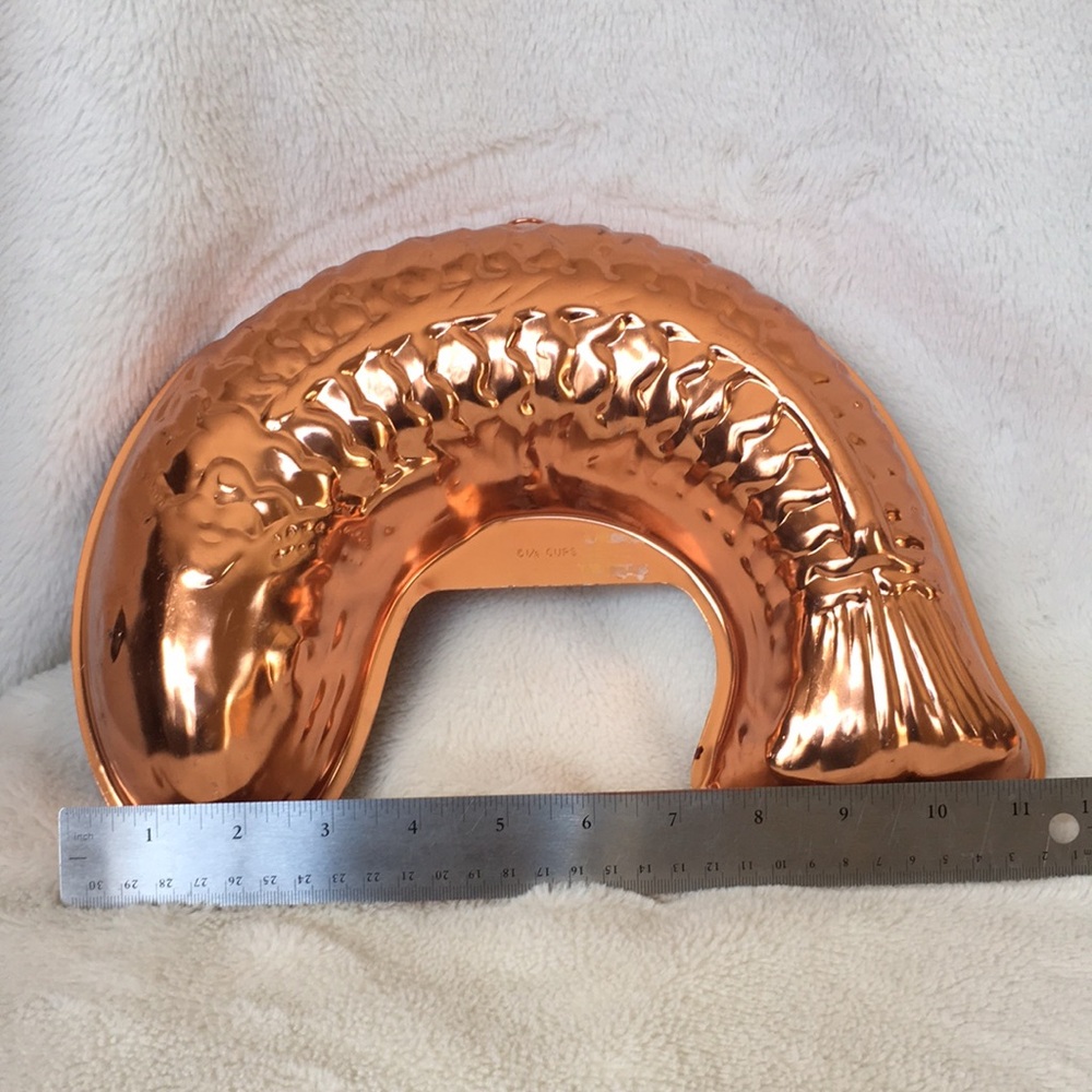 Vintage Fish Copper Color Jello Mold Baking Pan Wall Decor - Picture 4 of 12